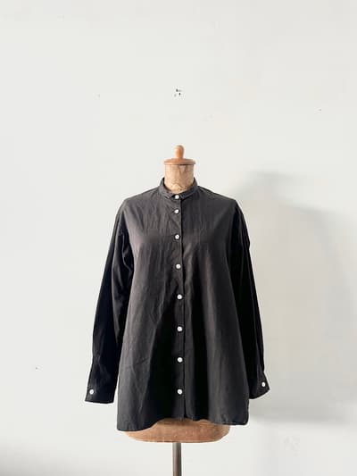 SUSURI  　ヘムレンシャツ　ブラック　サイズ１  画像1