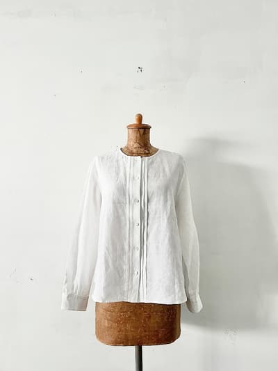 【美品】LISETTE　リネンブラウス　コリーン　ブラン　サイズ38 画像1
