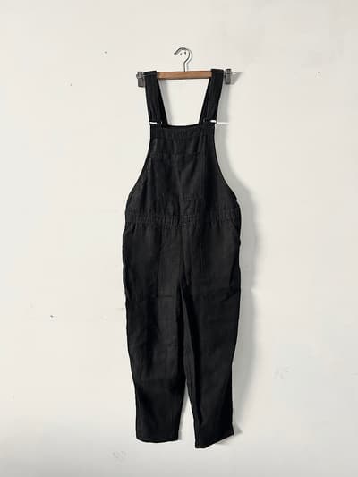 not PERFECT LINEN　ジャンプスーツ　黒　リネン　 画像1
