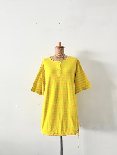 【北欧】marimekko　ボーダーチュニックカットソー　サイズS 画像1