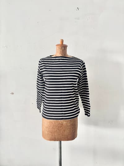 SAINT JAMES　白黒　ボーダーカットソー　サイズ0　XXS　  画像1