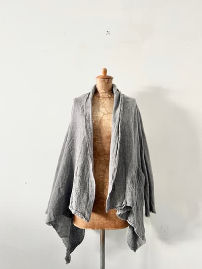 SEEP　WOOL GAUZE　ストールカーディガン 画像1