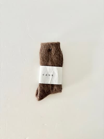 【未使用】eauk　ニットソックス　23~25cm　 画像1