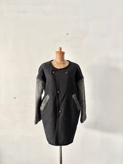 Brocante　ウール混切替ジャケット　サイズ2　ドミンゴ　 画像1