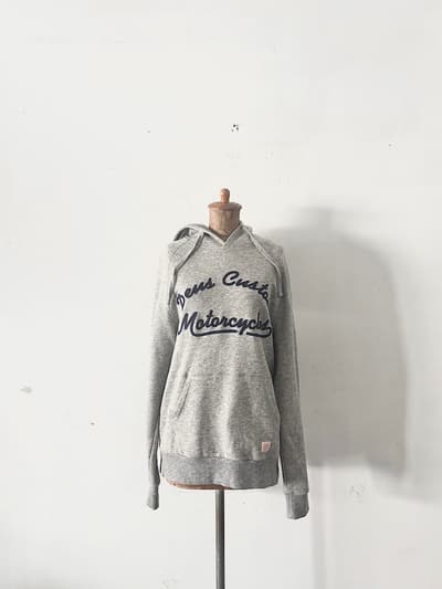 Deus Ex Machina  STATION HOODIE 　スウェットプルオーバーパーカー 長袖 GRAY MARLE  画像1