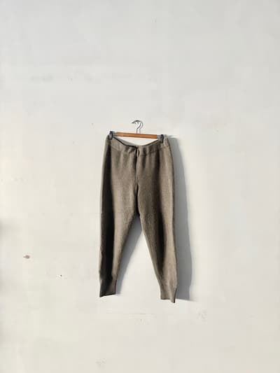 Ouur　カシミヤ　ナイロン　ポリウレタン　リブパンツ　サイズ2 画像1