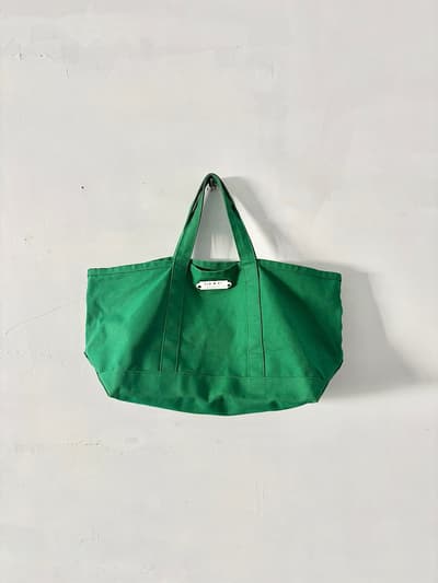 【美品】OLDMAN'S TAILOR　トートバッグ　L　グリーン　　 画像1