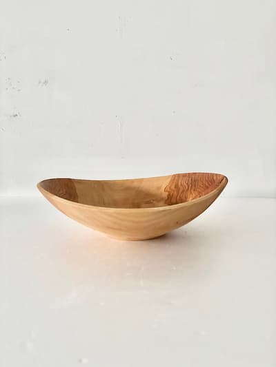 【美品】須田二郎　木のボウル　33cm　　 画像1