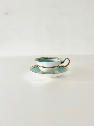 Wedgwood　ユーランダー　パウダーターコイズ　カップ＆ソーサー　3 画像1
