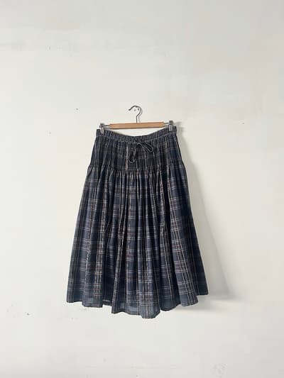 【美品】maison de soil　タータンチェック　ピンタックスカート　サイズ2   画像1