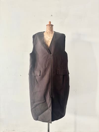 【美品】LOHEN　バックタックロングリバージレ　ブラウン 画像1