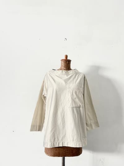 MHL　コットンプルオーバーブラウス　サイズ1　ナチュラル　 画像1