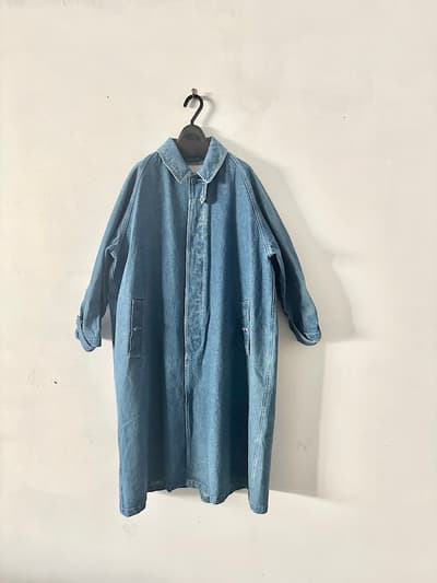 【美品】高山都さん・oblekt　デニムステンカラーコート　 画像1