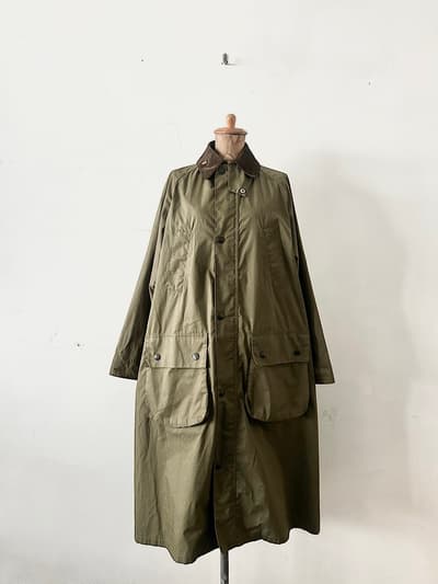 Barbour ・ BEAMS BOY 別注  Balvenie Long Jacket  サイズ10　23SS  画像1
