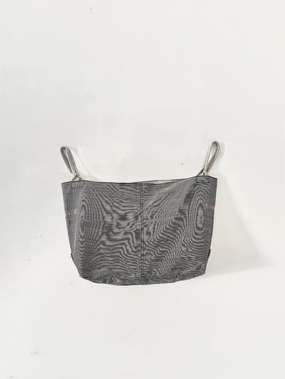 【美品】45R　ランドリーバッグ　ヒッコリー　刺繍入り 画像1