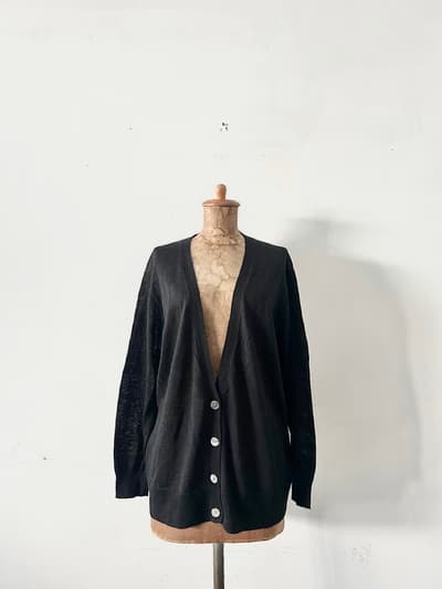 【美品】LISETTE　イデアカーディガン　ブラック　サイズ36 画像1