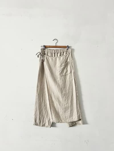  Le minor　リネンラップパンツ　サイズ38 画像1