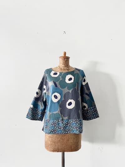 【北欧】marimekko　unikko プルオーバーブラウス　36 画像1