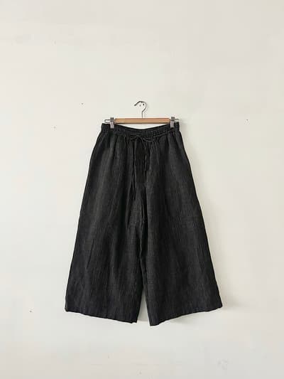 【美品】SOIL　WOOL LINEN PIN STRIPE EASY PANTS　サイズ１ 画像1