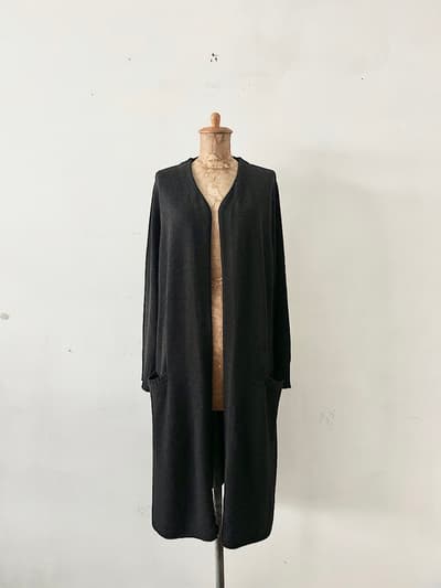 【美品】LISETTE　リーヴィア　ロングカーディガン　ノアール・シャルボン 画像1