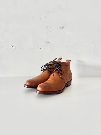 【未使用】plus by chausser　チャッカブーツ　サイズ23.5　定価6.1万　 画像1