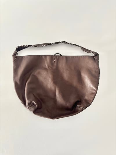 KOOS　レザーバッグ　ワンショルダー　焦げ茶　 画像1
