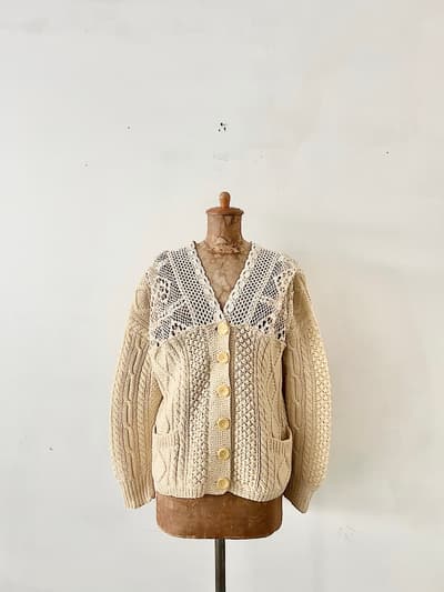 【美品】IENA購入　VIOLET ROOM　リメイクカーディガン　サイズF　 画像1