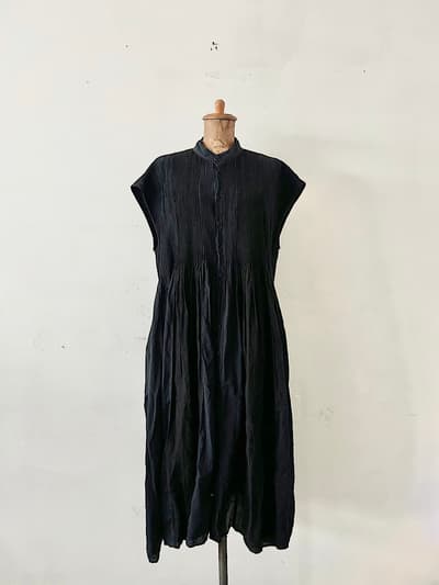 【美品】Maison de soil　コットンリネン　パッチワークワンピース　サイズ1 画像1