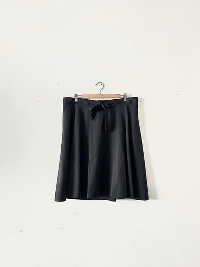 MARGARET HOWELL　ウールコットンスカート　黒　サイズ2 画像1