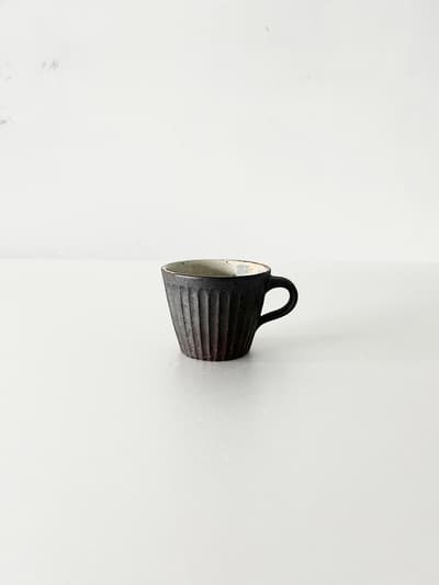 【美品】叶谷真一郎　しのぎマグカップ 画像1