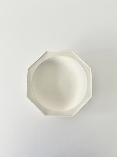 【美品】石川隆児　オクトゴナル　白　22cm 画像1