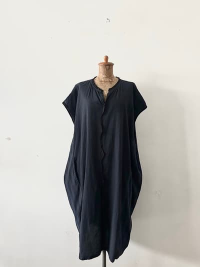 Pas de calais　コットンリネン　ノースリーブ　切替ワンピース　サイズ36 画像1