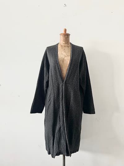 【美品】Pas de calais　ドット柄　コットンリネン　羽織　コート　 画像1