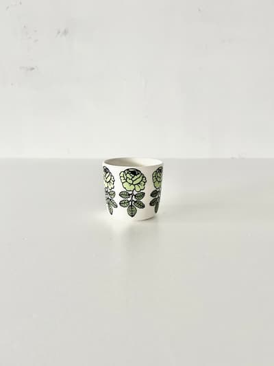 【美品】北欧　marimekko　VIHKIRUUSU ラテマグ　グリーン 画像1