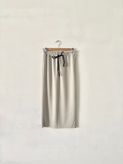 【美品】FLORENT　ジャージーロングスカート　ライトグレー　サイズ34　 画像1