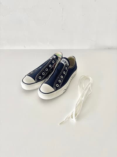 【未使用】COVERSE　ALL STAR　RIPPLE SLIP ON　NAVY　23cm　 画像1
