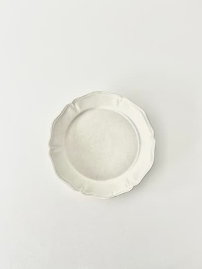 【美品】阿部慎太郎　花リム　6寸皿 画像1