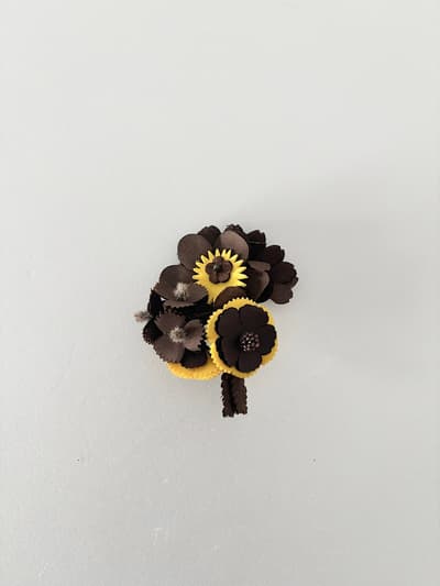 【美品】mina perhonen　joy　ブローチ　定価1.1万 画像1
