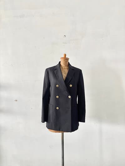 【未使用】定価5.3万　Porter des boutons　裏地LIBERTY　ウールジャケット　 画像1