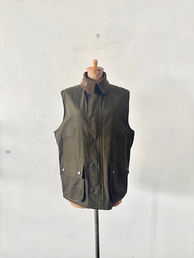 【美品】Barbour　Bedale vest　Sage　サイズ34　定価4.2万　　 画像1