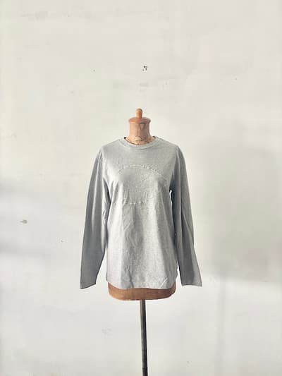 【MENS】mina perhonen　call　長袖Tシャツ　サイズM　コットン　グレー　 画像1