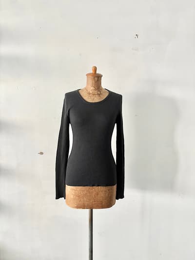 evameva　カシミヤシルクニット　サイズ2　黒　 画像1