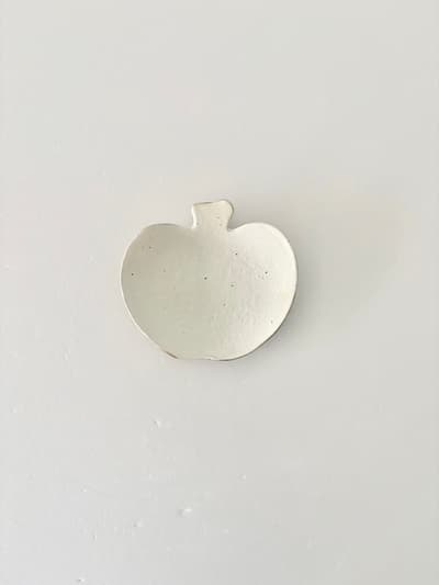 【美品】古谷製陶所 鉄散 りんご皿 小　　 画像1