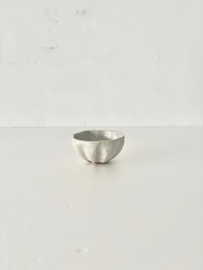【美品】藤原純　花　豆鉢　　 画像1