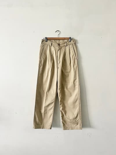 orslow　タック入り　チノパンツ　サイズS　コットン ベージュ 画像1