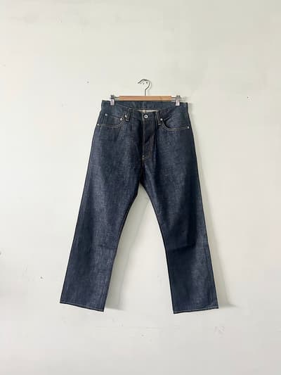 【美品】OLDMAN'S TAILOR　STRAIGHT DENIM PANTS　XS 画像1