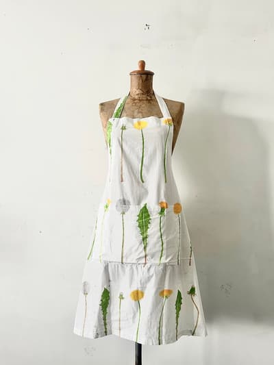 【北欧】marimekko　Voikukka　たんぽぽ　エプロン 画像1