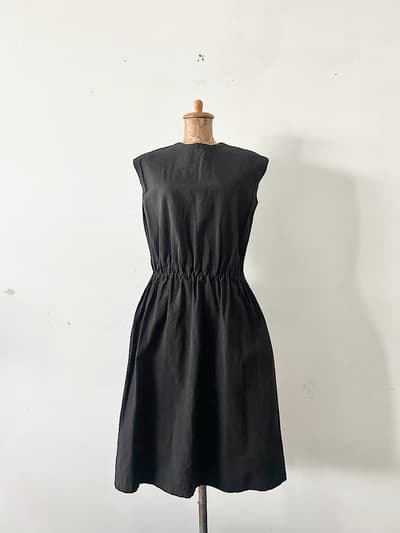 Lin francais d'antan　Bigot コットン ノースリーブワンピース F 画像1