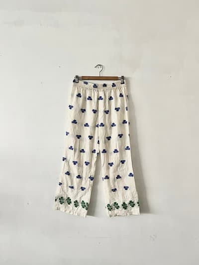 【美品】ZARA　花柄　イージーパンツ  Mサイズ 画像1