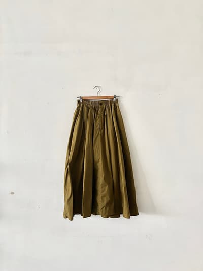 【美品】HARVESTY  カルメンスカート　MOSS　サイズ1　 画像1